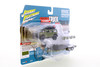 2004 Hummer H2 with Open Car Trailer, Medium Sage - R-23921 - 1/64 scale Diecast Model Toy Car