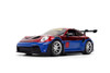 Porsche 911 GT3 RS (992) w/Spiderman Figure, Red/Blue - Jada Toys 37442 - 1/24 Scale Diecast Model Toy Car