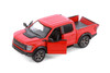 2022 Ford F-150 Raptor Pickup Truck, Red - Kinsmart 5436DM - 1/46 Scale Diecast Model Toy Car