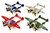 Box of 12 War Fighters Assortment - Showcasts 508D - 4.5" Scale Diecast Model Toy Planes