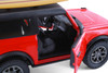 Box of 12 2022 Ford Bronco w/Surfboard, ASSTD - Kinsmart 5438DS1 - 1/34 Scale Diecast Model Toy Cars