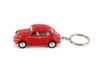1967 Volkswagen Classic Beetle Key Chain, Red - Kinsmart 2540DK - 2.5" Scale Diecast Model Toy Car
