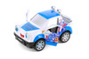 Cutie Cars w/Movable Eyes & Tongues - Power Man, Blue - Showcasts 403/4D - 4" Scale Diecast Model Car