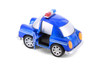 Cutie Cars w/Movable Eyes & Tongues - Police, Blue - Showcasts 403/4D - 4" Scale Diecast Model Car