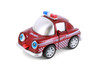 Cutie Cars w/Movable Eyes & Tongues - Fire Dept., Burgundy - Showcasts 403/4D - 4" Scale Diecast Model Car