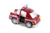 Cutie Cars w/Movable Eyes & Tongues - Fire Dept., Burgundy - Showcasts 403/4D - 4" Scale Diecast Model Car