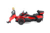 Can-Am Spyder RT Limited 3-Wheel Motorcycle w/Standing Rider, Deep Marsala Red - Diecast Masters 60017 - 1/32 Scale Diecast Model Toy Bike