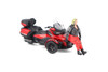Can-Am Spyder RT Limited 3-Wheel Motorcycle w/Standing Rider, Deep Marsala Red - Diecast Masters 60017 - 1/32 Scale Diecast Model Toy Bike
