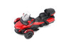 Can-Am Spyder RT Limited 3-Wheel Motorcycle w/Standing Rider, Deep Marsala Red - Diecast Masters 60017 - 1/32 Scale Diecast Model Toy Bike