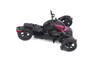 Can-Am Ryker 3-Wheel Motorcycle w/ Sitting Rider, Black/Pink Punk - Diecast Masters 60012 - 1/32 Scale Diecast Model Toy Bike