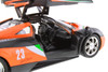 Box of 4 Pagani Huayra #23 "GT Racing", Orange/Black - Showcasts 73798D - 1/24 Scale Diecast Model Toy Cars