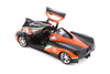 Box of 4 Pagani Huayra #23 "GT Racing", Orange/Black - Showcasts® 73798D - 1/24 Scale Diecast Model Toy Cars