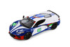 Box of 4 2020 Chevy Corvette #28 "GT Racing", White/Blue - Showcasts 73794D - 1/24 Scale Diecast Model Toy Car