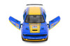 Box of 4 2018 Dodge Challenger SRT Hellcat Widebody #284 "GT Racing", Blue - Showcasts® 73792D - 1/24 Scale Diecast Model Toy Cars