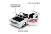 1971 Chevy Chevelle SS "Ghost", White - Jada Toys 36636 - 1/24 Scale Diecast Model Toy Car