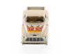1955 Chevy Stepside Pickup with Flames, White with Flames - Kinsmart 5330DF - 1/32 Scale Diecast Model Replica (Brand New, but NOT IN BOX)