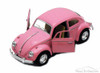 1967 Volkswagen Classical Beetle Hard Top, Pink - Kinsmart 5375D - 1/32 Scale Diecast Model Replica