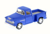 1955 Chevy Stepside Pickup, Matte Blue - Kinsmart 5330DM - 1/32 Scale Diecast Model Toy Car