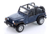 Jeep Wrangler Rubicon Convertible, Blue, Showcasts 34245 - 1/27 Scale Diecast Car (1 car, no box)
