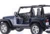 Jeep Wrangler Rubicon Convertible, Blue, Showcasts 34245 - 1/27 Scale Diecast Car (1 car, no box)