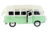 Volkswagen Van Samba Bus, Green with White - Showcasts 34956 - 1/25 Scale Diecast Model Toy Car