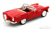 1956 Ford Thunderbird Convertible, Red - Motormax 73215 - 1/24 scale Diecast Model Toy Car