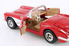 1959 Chevy Corvette Convertible, Red - Motormax 73216 - 1/24 scale Diecast Model Toy Car
