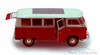 1962 Volkswagen Classical Bus, Burgundy - Welly 22095 - 1/24 scale Diecast Model Toy Car (Brand New, but NOT IN BOX)