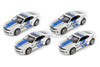 2010 Chevrolet Camaro Police, White with Blue & Gold - Showcasts 34208 - 1/24 Scale Diecast Car (1 car, no box)