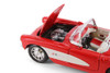1957 Chevy Corvette Convertible, Red - Welly 29393 - 1/24 scale Diecast Model Toy Car