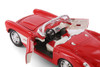 1957 Chevy Corvette Convertible, Red - Welly 29393 - 1/24 scale Diecast Model Toy Car
