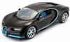 Bugatti Chiron #42, Matte Black w/ Blue Detail - Maisto 31514BK42 - 1/24 Scale Diecast Model Toy Car