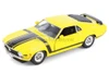 1970 Ford Mustang, Yellow - Welly 22088 - 1/24 Scale Diecast Model Toy Car (Brand New, but NOT IN BOX)
