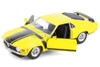 1970 Ford Mustang, Yellow - Welly 22088 - 1/24 Scale Diecast Model Toy Car (Brand New, but NOT IN BOX)