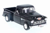 1955 Chevy 5100 Stepside, Jet Black - Motor Max 73236/16D - 1/24 Scale Diecast Model Toy Car