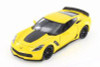 2017 Chevy Corvette Z06, Yellow - Welly 24085WYL - 1/24 Scale Diecast Model Toy Car