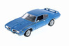 1969 Pontiac GTO, Blue - Welly 22501WBU - 1/24 Scale Diecast Model Toy Car