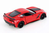 2017 Chevy Corvette Z06, Red - Welly 24085WR - 1/24 Scale Diecast Model Toy Car