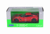 2017 Chevy Corvette Z06, Red - Welly 24085WR - 1/24 Scale Diecast Model Toy Car