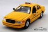 1999 Ford Crown Victoria Taxi, Yellow - Welly 22082WTX - 1/24 scale Diecast Model Toy Car