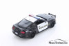 2018 Ford Mustang GT, Black with White - Motormax 76968D - 1/24 Scale Diecast Model Toy Car