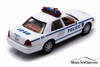 2010 Ford Crown Victoria Police Interceptor, White - Motor Max 76482WHW - 1/24 Scale Diecast Car