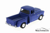 1955 Chevy 5100 Stepside Pickup Truck, Blue - Showcasts 73236AC/BU - 1/24 scale Diecast Model Toy Car