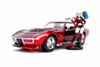 1969 Chevy Corvette Stingray with Harley Quinn Figure, 31196/4 - 1/24 scale Diecast Model Toy Car