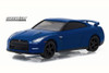 2014 Nissan GT-R, Blue - Greenlight 13170F - 1/64 Scale Diecast Model Toy Car