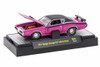 1971 Dodge Charger R/T 440, Magenta Pink w/ Vinyl Top - M2 Machines Detroit Muscle 32600-35 - 1/64 Scale Diecast Model Toy Car