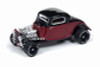 1934 Ford Coupe, Metallic Red and Black - Round 2 JLCG018/48A - 1/64 Scale Diecast Model Toy Car