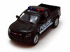2013 Ford F-150 SVT Raptor SuperCrew Pickup Truck, Police, Black - Kinsmart 5365DPR - 1/46 scale Diecast Model Toy Car