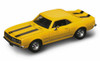 1967 Chevy Camaro Z28, Yellow w/ Stripes - Yatming 94216 - 1/43 Scale Diecast Model Toy Car