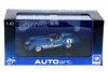 1957 Chevy Corvette SS, Blue - AutoArt 51051 - 1/43 Scale Collectible Diecast Vehicle Replica